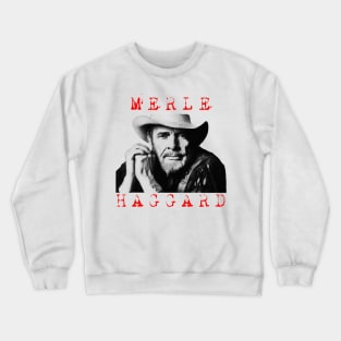 merle haggard visual art Crewneck Sweatshirt